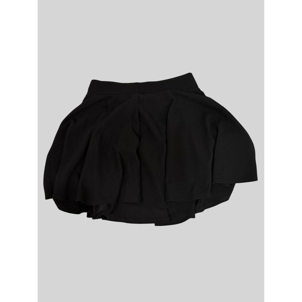 Urban Coco Black Skort Womens Size M High Rise Mini Elastic Waistband Flared - Picture 2 of 8